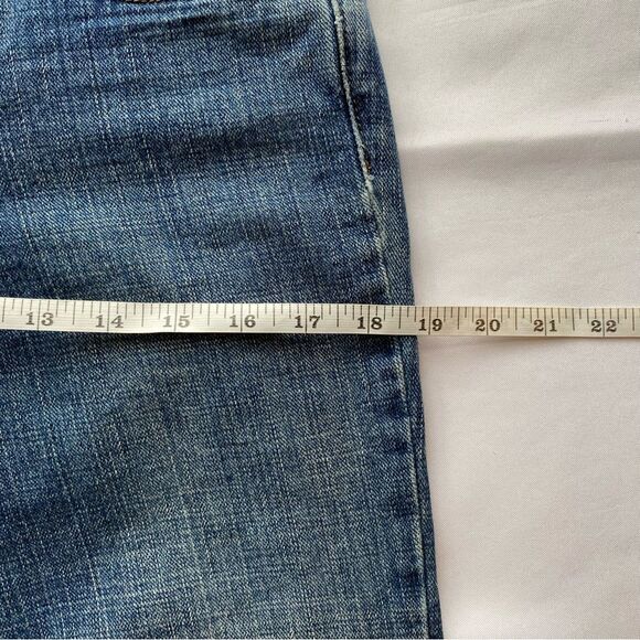 Y2K lei Sophia Embroidered Hipster Flared Jeans Size 7 - Picture 14 of 16